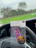 Pink Diamond Pattern Hilton Hotel Lobby Fragrance Non-Toxic Car Air Freshener (Sea Salt and Aloe Vera) Car Air Freshener, Infused with Essential Oils | Lasted More Than 60 Days |   Car Vent Clip Fragrance Box Refill, Ifra Saf