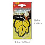 Natural Scented Tea Paper Car Air Freshener | Leaf Shape Hanging Vanilla Perfume alternate view