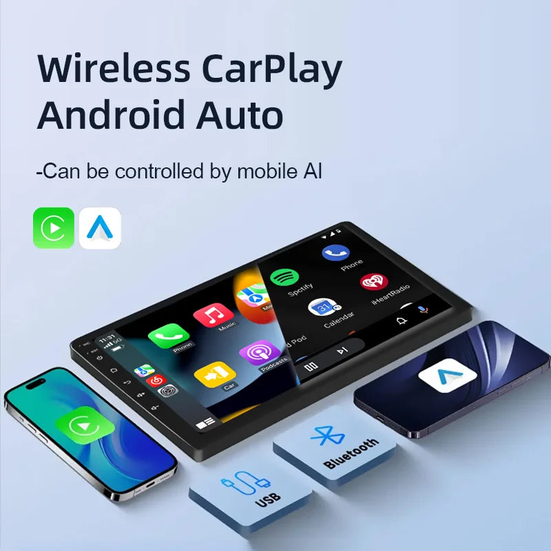 2026 New 2Din car radio, Snapdragon Android 15 supports CarPlay and Android Auto, sui lifestyle view