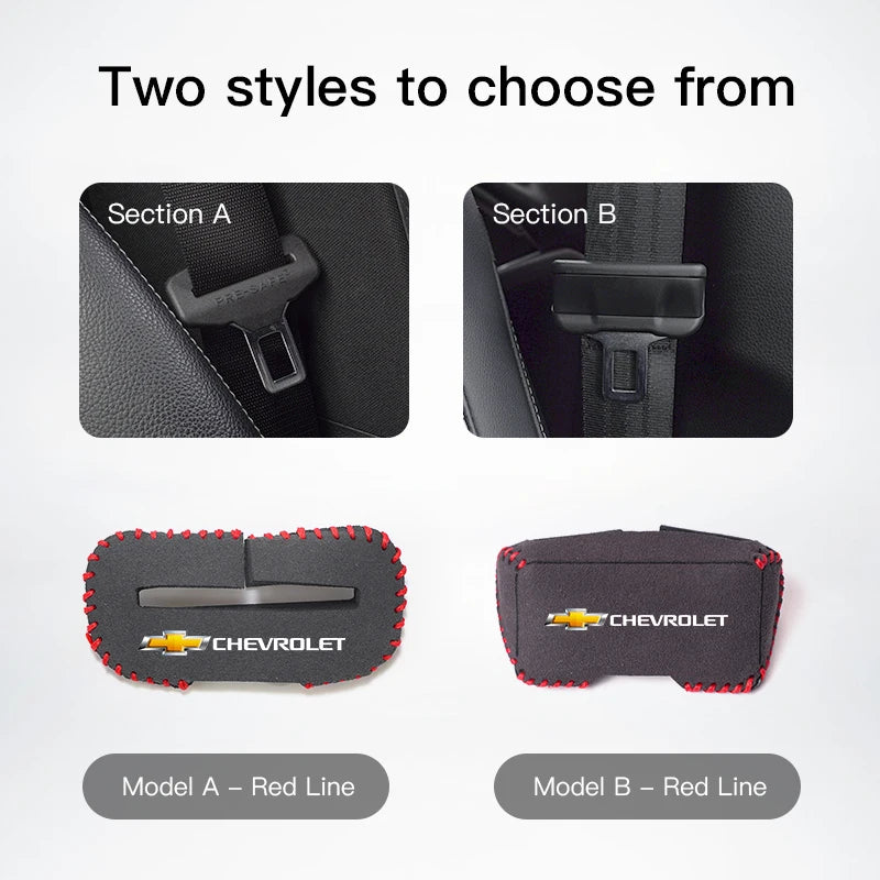 2Pcs Car Seat Safety Belt Buckle Cover | Protective Accessories for Chevrolet Models alternate view