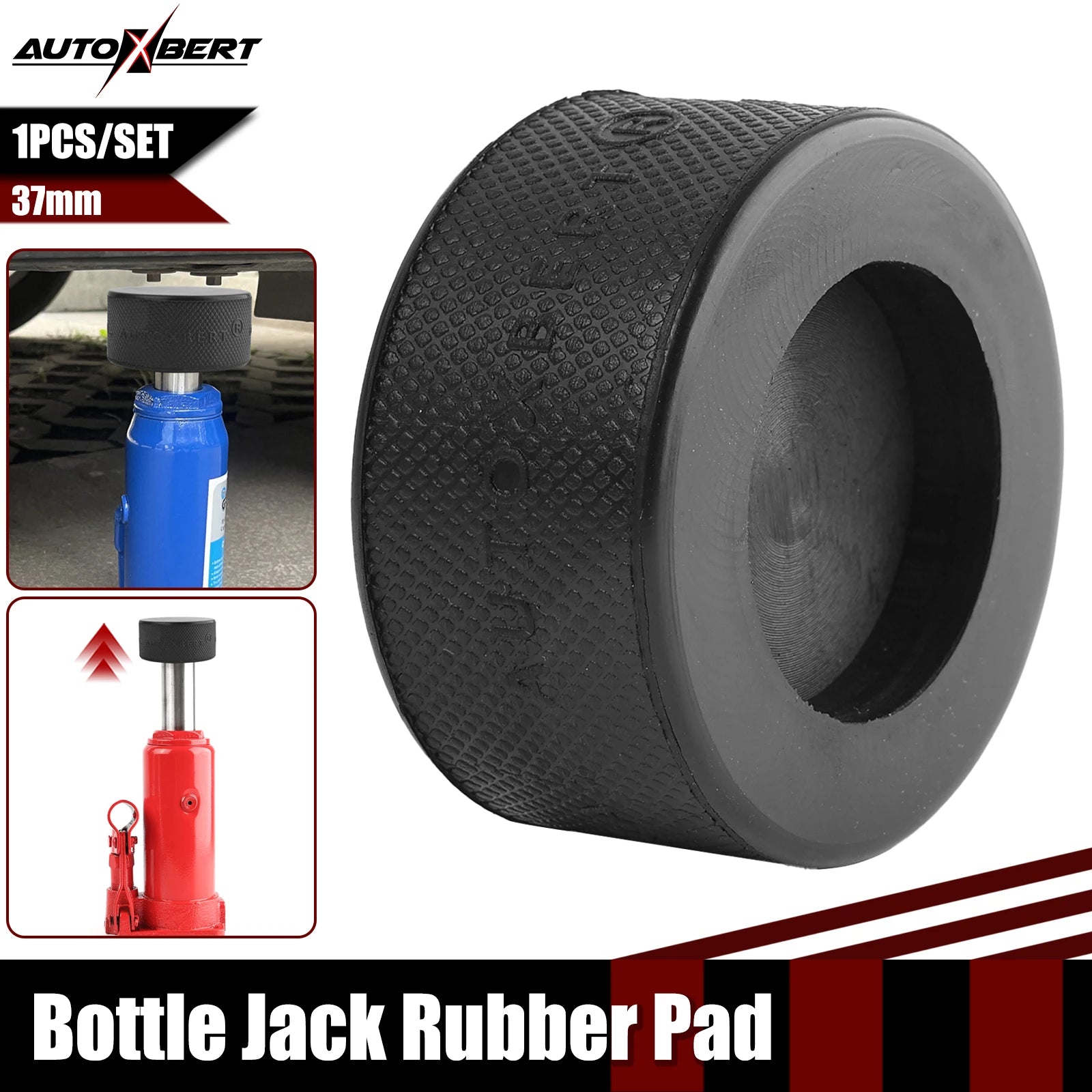Universal Bottle Jack Rubber Pad Anti-slip Adapter Support Block Car Lift Tool For 10 T detail view