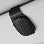 Universal Car Auto Sun Visor Eyeglass Hanger Clip Leather Glasses Holder Magnetic M additional angle