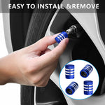 4PCS Tire Valve Stem Cap | Metal Tire Air Caps with Plastic Liner Corrosion Resistant lifestyle view