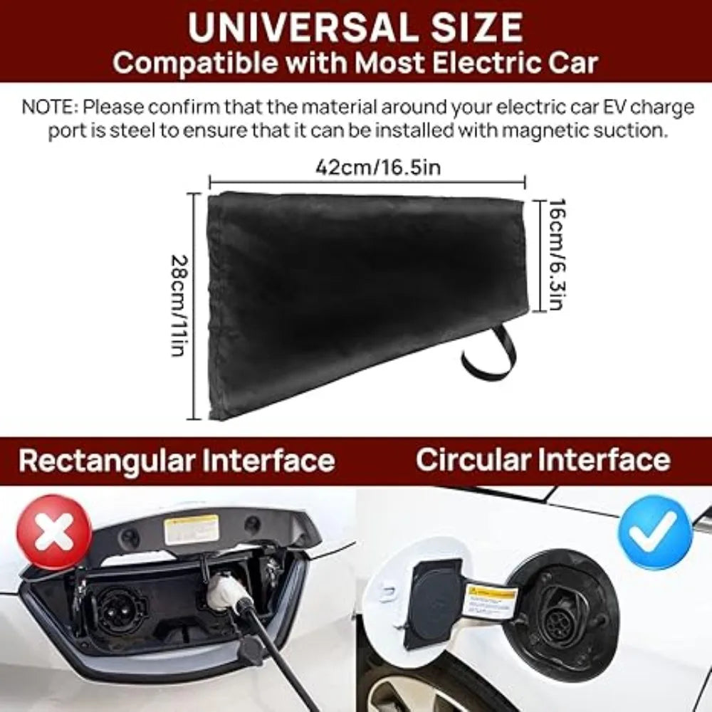 Magnetic EV Charger Port Cover | All-Weather Plug Protector for Electric Cars alternate view