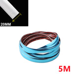 Exterior Car Chrome Body Strip Bumper Auto Door Protector Moulding Styling Trim car additional angle