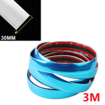 Exterior Car Chrome Body Strip Bumper Auto Door Protector Moulding Styling Trim car L alternate view