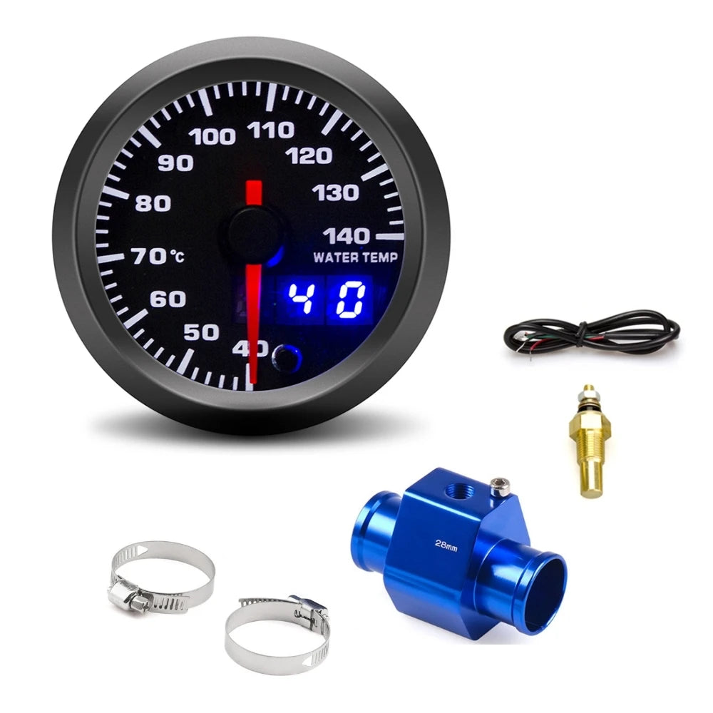 52mm Car Water Temperature Gauge | 7-Color Backlight with Sensor Kit