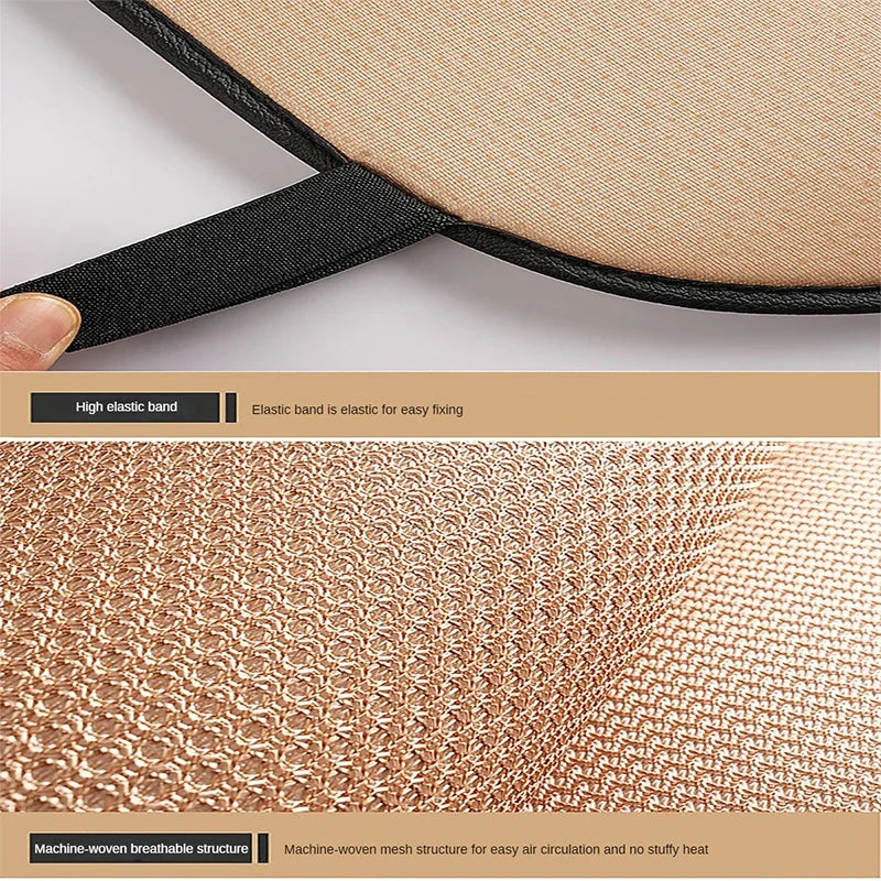 Ice Silk Car Seat Cushion Breathable Non-Slip | Square / Long / 3-Piece detail view