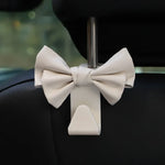 Car Seat Back Hook Bowknot Storage Bag close-up view