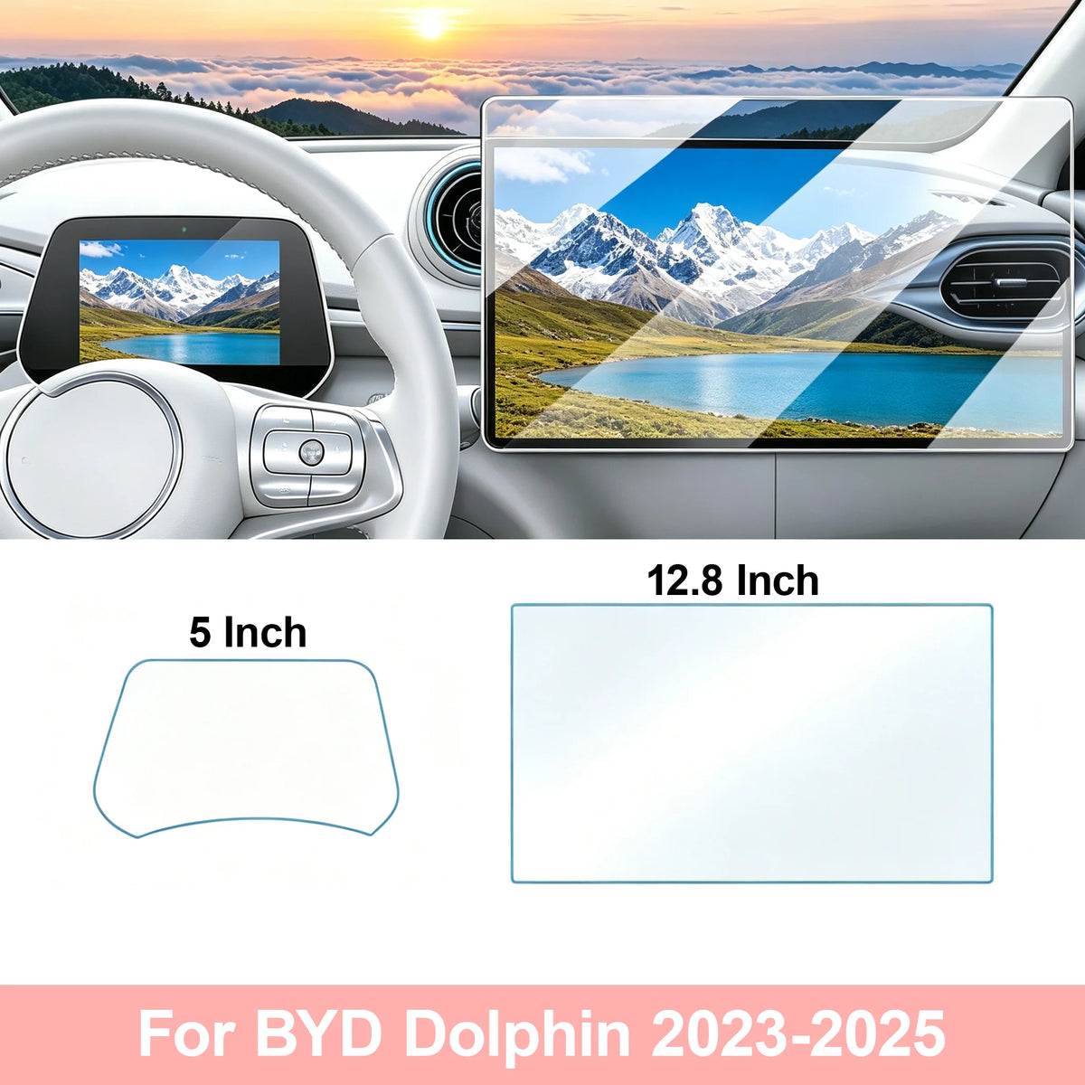 PPF GPS Navigation Protective Film For BYD Dolphin 2023-2025 Interior Transparent TPU Center Screen Console Protective Film