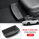 Under Seat Storage Box Organizer for Tesla Model Y Juniper 2025 2026 | Underseat Storage detail view