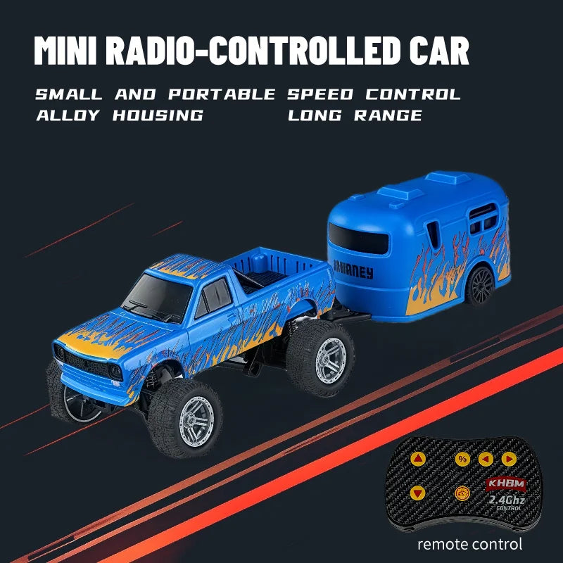New RC Car MINI Alloy 1/64 Remote Control Car Convenient to Carry 60 Minutes of Work T close-up view