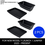 For Tesla Model Y 2025 Juniper Under Seat Storage Box Drawer | ABS Interior Accessory detail view