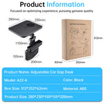 New Adjustable Car Seat Gap Mount Table Firm Stable Clamp Design 360 Rotation Height Adj detail view