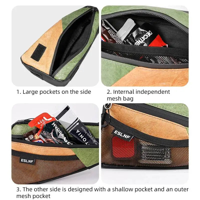 ESLNF Fit Bag, Capacity For Road Triangle Mountain Large Top Durable Tube Universal Bi close-up view