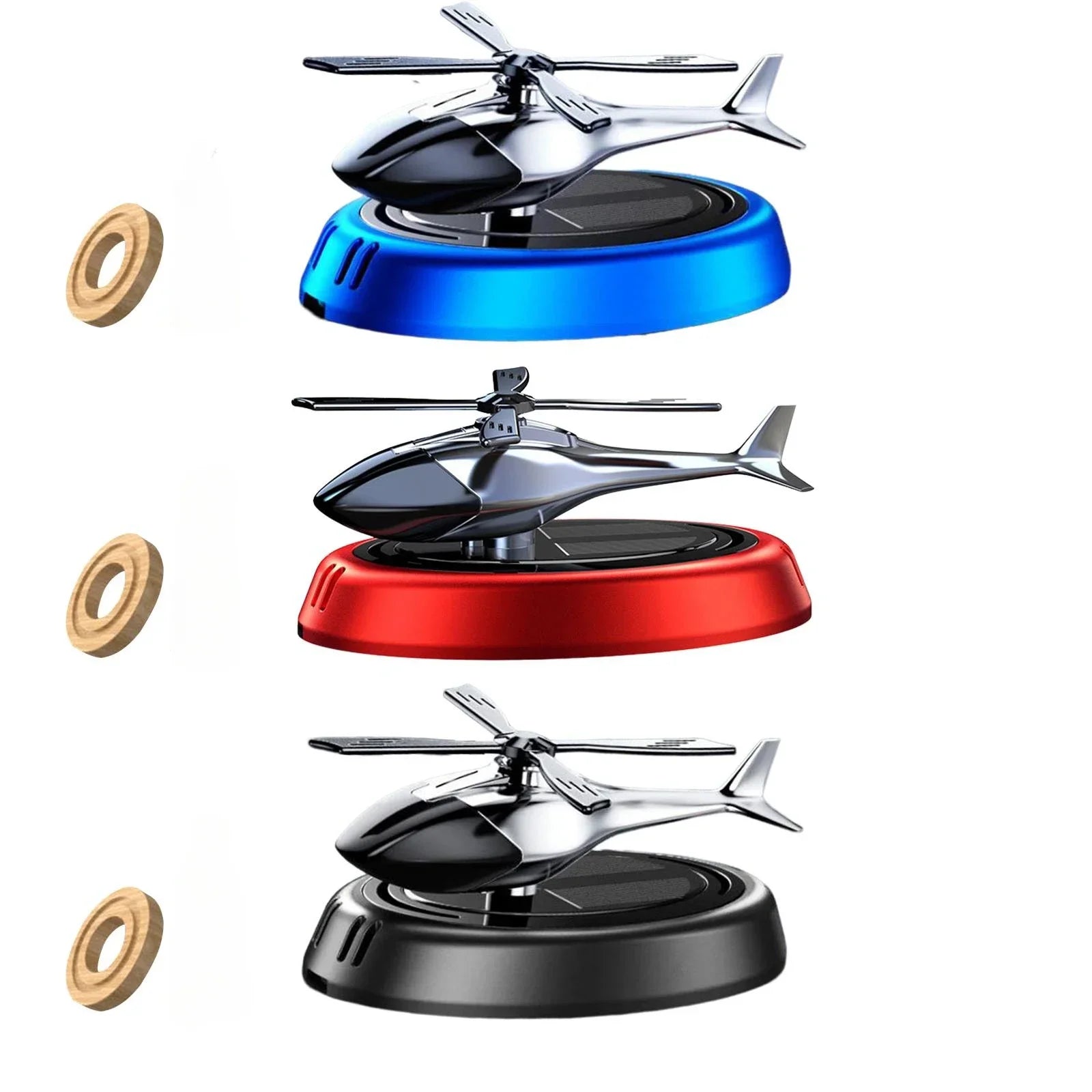 Solar Car Air Freshener Helicopter Decoration | Solar Powered Car Perfume lifestyle view