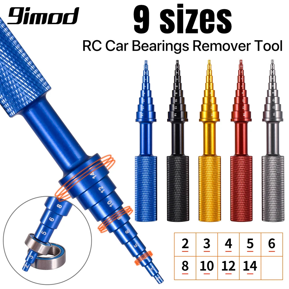 9IMOD RC Car Ball Bearing Removal Tool Puller Remover Non-slip Repair Tools 2-14mm alternate view