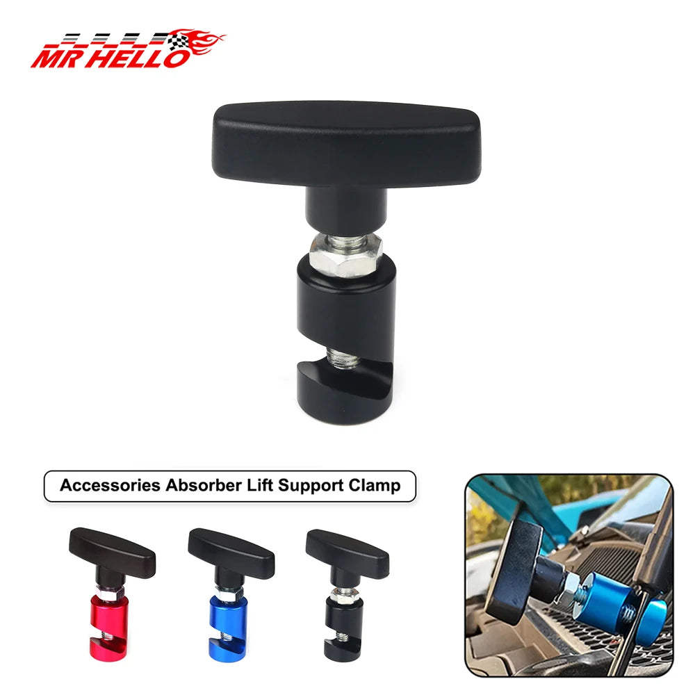 Car Hood Holder Air Pressure Anti-Slip Fixing Clamp Accessories Absorber Engine Cover Lifting Support Rod