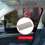 Magnetic Car Sun Shade | UV Protection Side Window Curtain close-up view