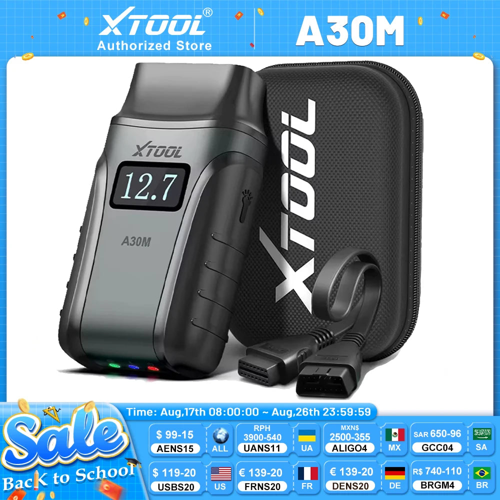 2026 XTOOL Anyscan+ A30M V2.0 Hot Version AI-Assisted OBD2 BT Diagnostic Tools CANFD All Car Full Sy