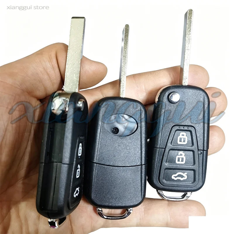 3 Buttons Car Key Housing Key Case Shell for Lifan X60 X50 close-up view