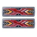 2 Pcs LED Tail Lights with Turn Signals Brake Lights and Reverse Lights | Universal Fit detail view
