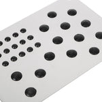 Car Floor Mat Foot Heel Scuff Plate Non-slip Carpet Patch Auto Alloy Silver Cover Ant lifestyle view