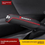 Car Faux Leather Handbrake Cover Protective Sleeve