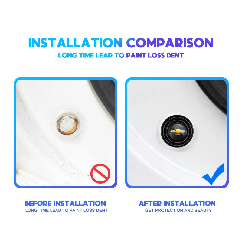 Car Door Mute Sound Insulation Silicone Buffer Gasket | For Chevrolet Models detail view