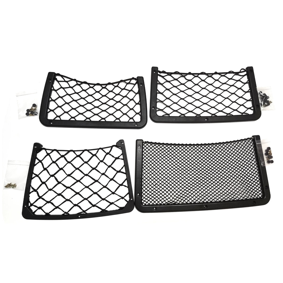 Black Multi Size Car Organizer Net Pocket Car Net Bag Phone Holder Rack Storage Mesh For Car Caravan