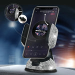 2024 Diamond Cell Phone Holder for Car Phone Mount Pink Flexible Table Stand Mount Bl lifestyle view