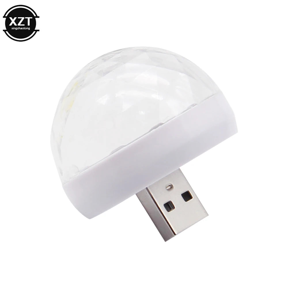 RGB LED USB Car Atmosphere Lamp DJ Disco Ball alternate view
