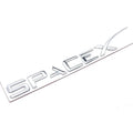 Spacex Emblem Tail Letter Badge | Zinc Alloy Car Sticker for Tesla Model 3 Y S X detail view