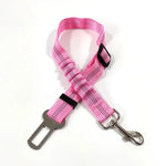 Reflective Dog Seat Belt for Cars | Adjustable Nylon Safety Harness with Bungee detail view