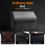 Car Trunk Organizer – Large Capacity Suede Foldable Storage Box (3 Sizes, 10 Colors) close-up view