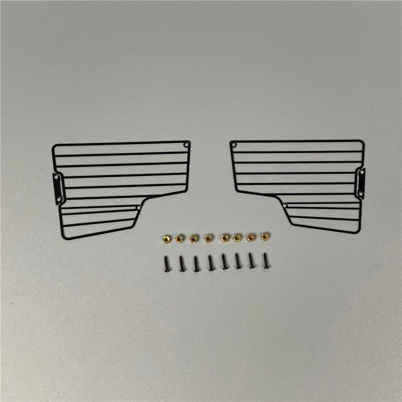 2pcs Metal Headlight Guard Lampshade for 1/14 Tamiya RC Truck Tipper BENZ Arocs 3363 3348 Car DIY Parts