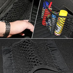 1 Universal Car Storage Bag Dual-Layer Mesh Trunk Organizer | Integrated Car Storage B close-up view