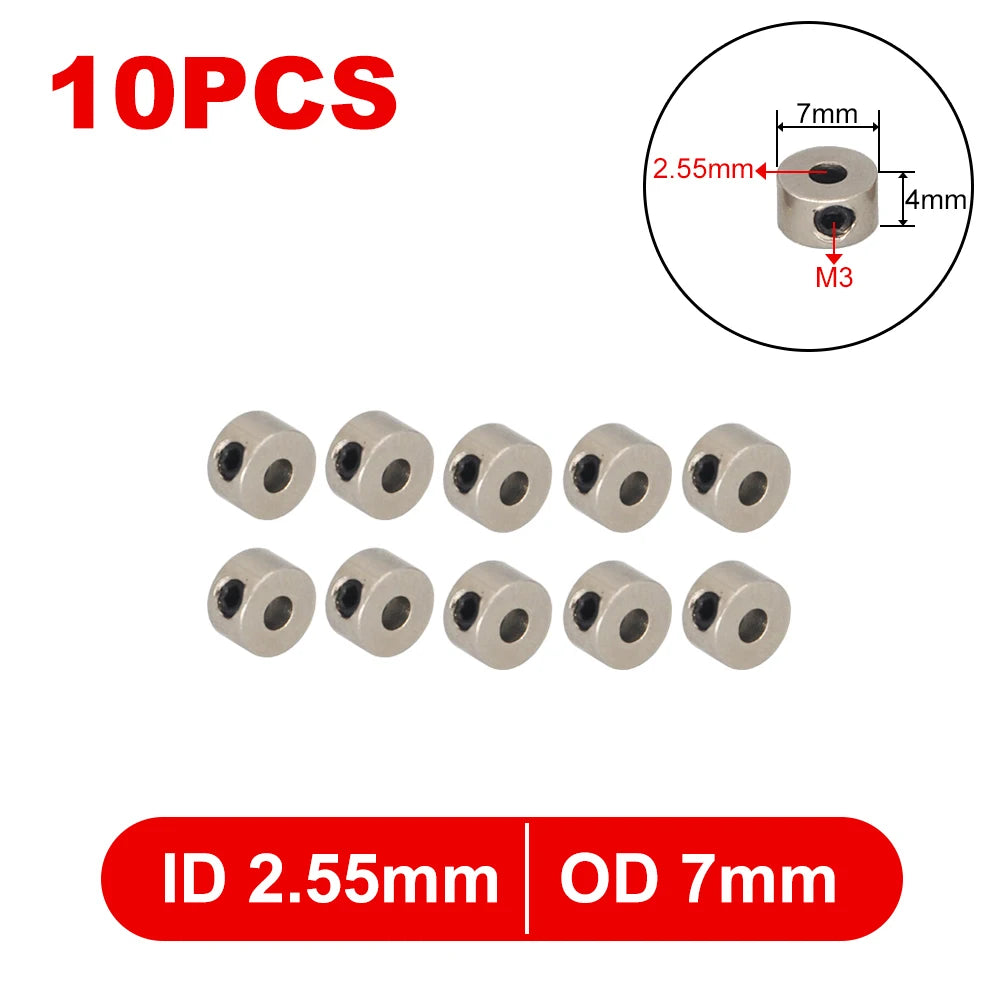 10PCS Metal Wheel Lock Collar Shaft Stopper 1.6-8.1mm for RC Model lifestyle view