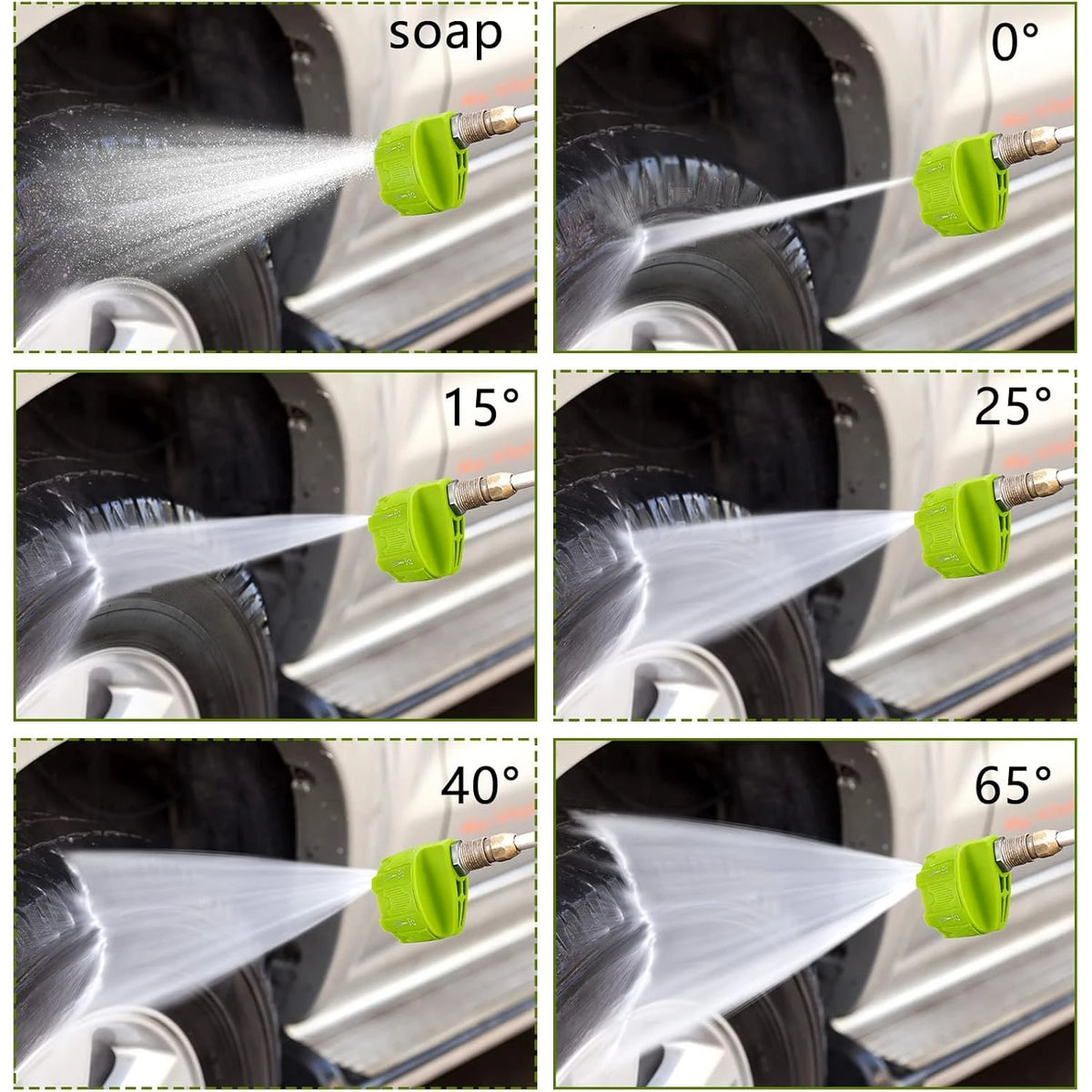 6-in-1 Pressure Washer Nozzle 1/4 Inch Quick Connect 14 Inch lifestyle view