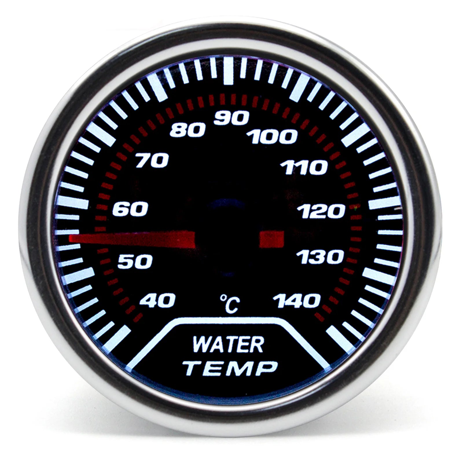 2" 52mm Universal 12V LED Smoke Lens Turbo Boost Gauge Meter | -1~0~2 BAR with White lifestyle view