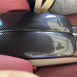 Center Console Lid Armrest Storage Box Cover Carbon Fiber ABS Replacement for BMW X5 E70 2008 2013 X6 E71 2008 2014