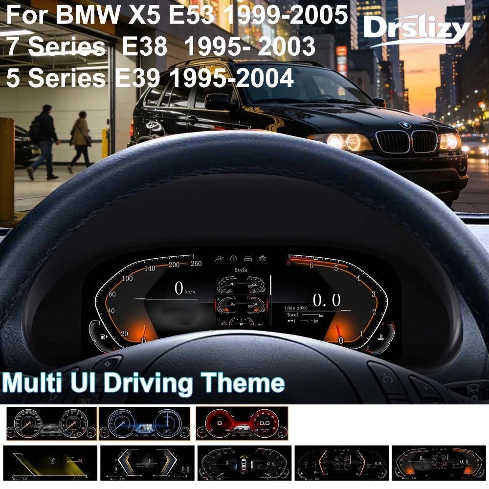 Cluster Dashboard for BMW E53 X5 1999-2005 E39 5 Series 1995-2004 E38 7 Series 1994-2001 | Digital I