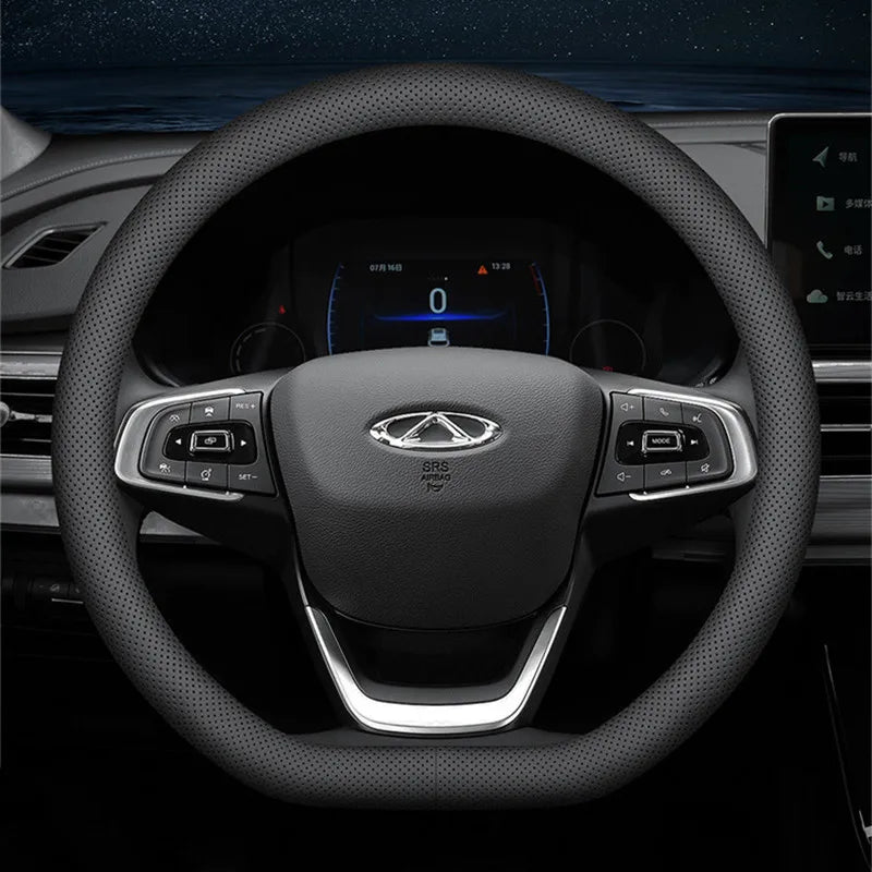 Ultra-Thin Steering Wheel Cover 37-38cm Breathable lifestyle view