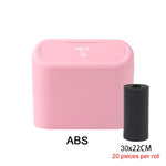 Black Square ABS Hanging Car Trash Can with Lid additional angle