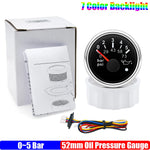 ZMFJH 7 Color Light 52mm Car Gauge Set | Fuel Water Level Voltmeter Oil Pressure Temp alternate view