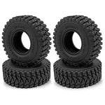 Mud Terrain Rubber Tyres 4PCS 1.0 Inch for 1/18 1/24 Axial SCX24 TRX4M Crawler alternate view