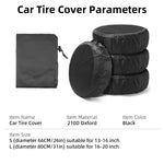 1/2/4PCS Car Auto Wheel Tire Cover | Weatherproof Dust-Proof Spare Tire Bag for 4x4 O lifestyle view