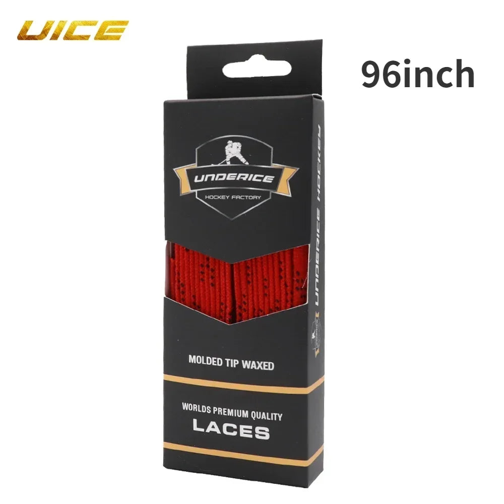 UICE Ice Hockey Shoelaces Box-Packed Ice Hockey Skate Laces 84/96/108/120in Dual Laye alternate view