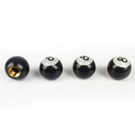 4pcs Universal 8 Ball Pool Billiards Tire Valve Stem Caps | Car Truck Bike Air Valve lifestyle view
