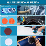 New Cordless Car Buffer Polisher 6 Speed Adjustable With 2 12V Batteries Powerful Portable Orbital Polisher For Household Cleaning Metal Polishing Wood Sanding And Rust Removal